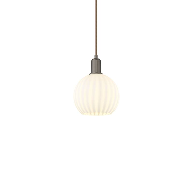 Innovations Lighting 716-1P-11-8 White Venetian Pendant White Venetian - Oil Rubbed Bronze / White Venetian