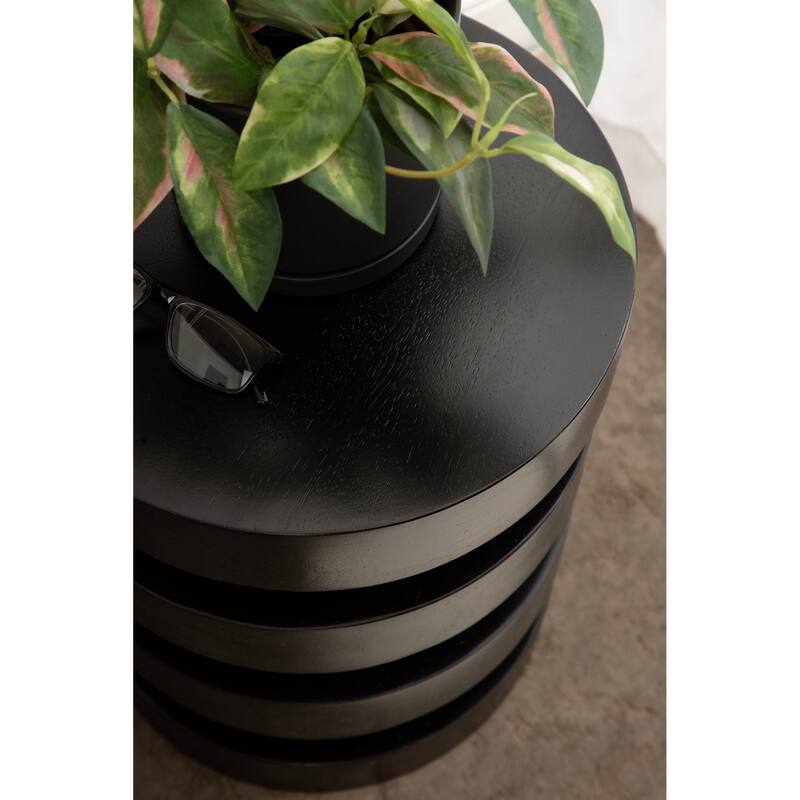 Kate and Laurel Omar Round Side Table