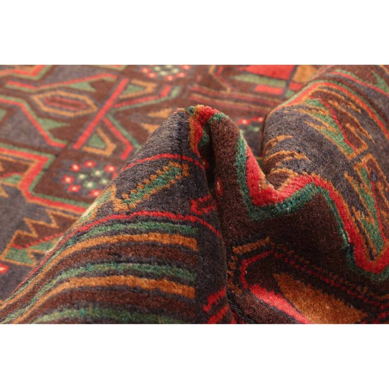 ECARPETGALLERY Hand-knotted Teimani Dark Navy Wool Rug - 3'1 x 5'1