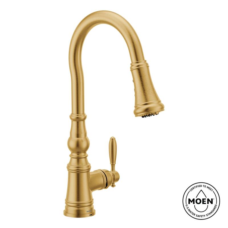 Moen FS73004 Weymouth 1.5 GPM Single Hole Pull Down Kitchen Faucet