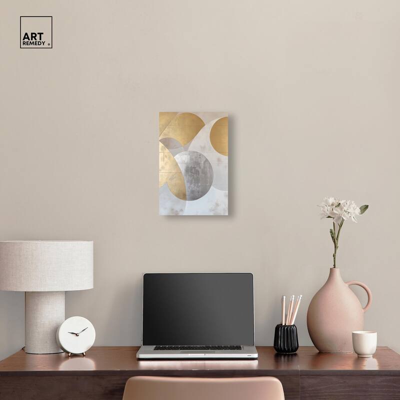 Golden Orb I Canvas by Art Remedy, Gallery Wrapped