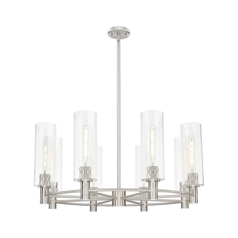 Innovations Lighting Downtown Urban - Crown Point - 8 Light 32" Stem Hung Chandelier with 12" Shade