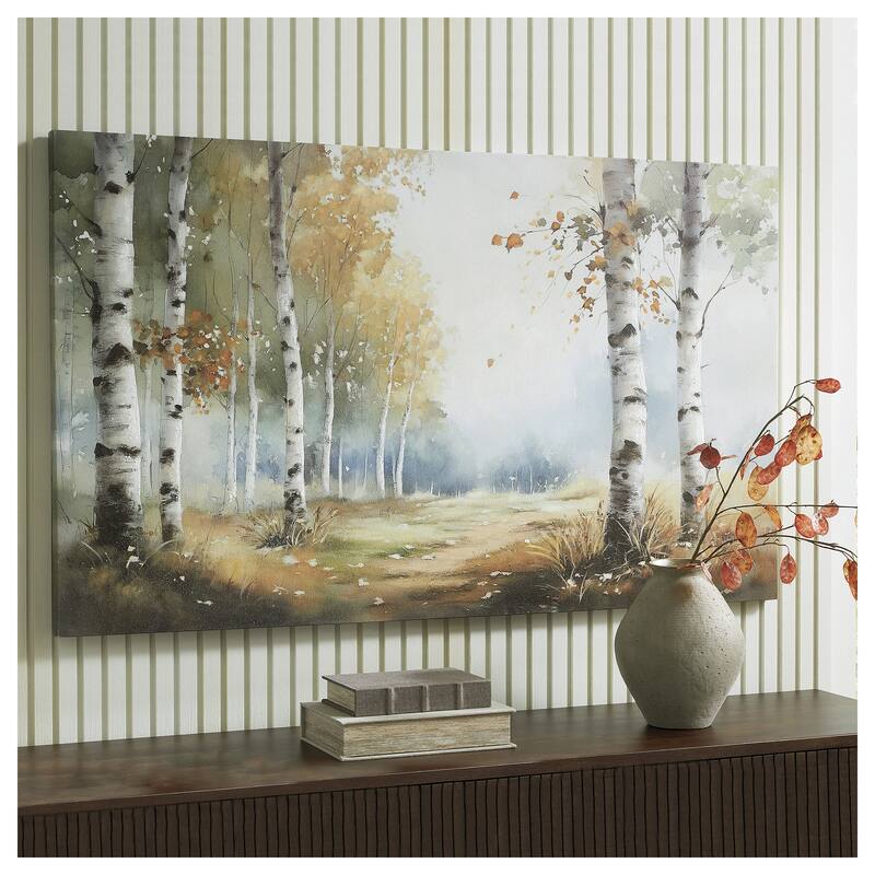 Signature Design by Ashley Leithan Brown/White Wall Art - 59.88" W x 1.5" D x 35.88" H