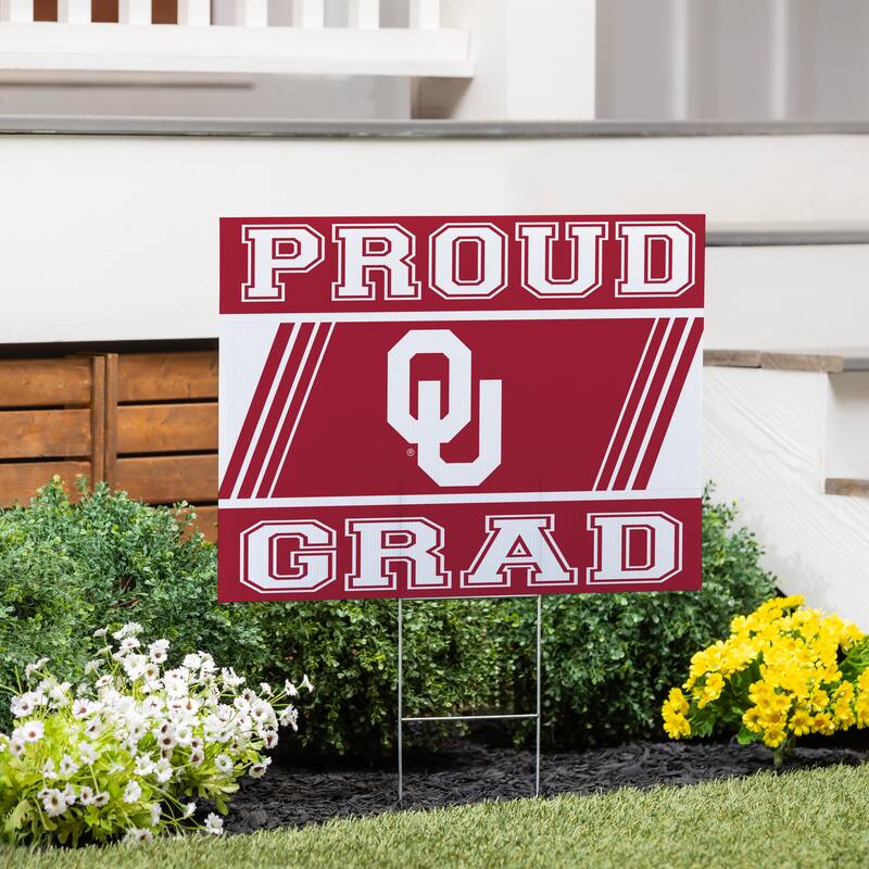 University of Oklahoma 24" x 18" Graduation Coroplast Outdoor Yard Sign