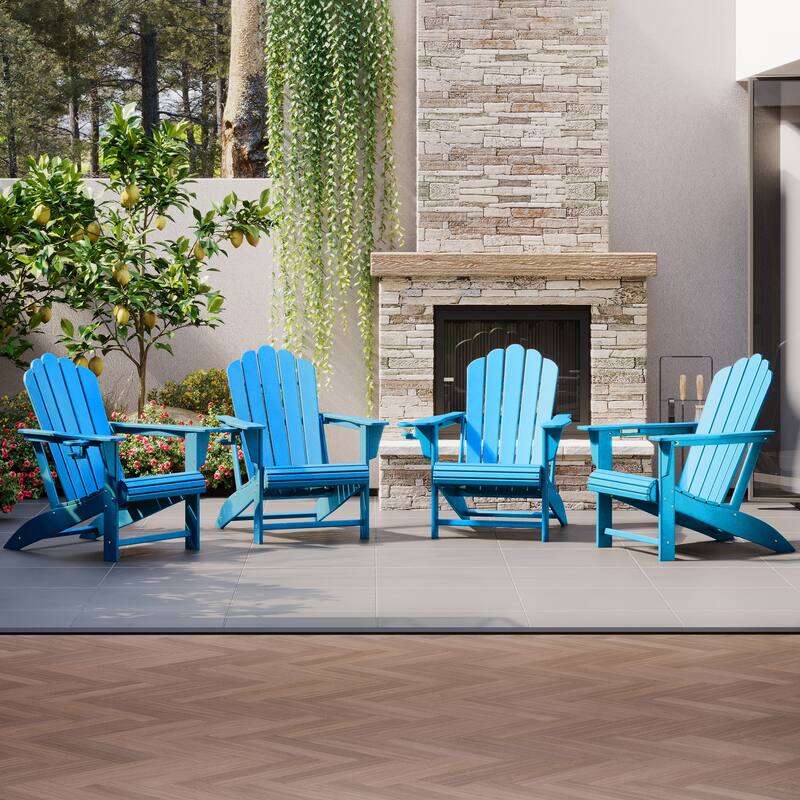 Aderson Outdoor Poly Adirondack Chair (Set of 4)
