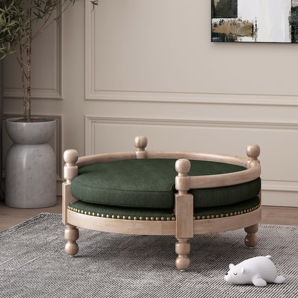 Rines Upholstered Medium Pet Bed by Christopher Knight Home