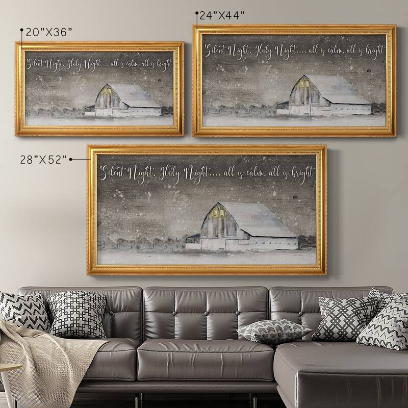 Silent Night Premium Framed Canvas- Ready to Hang