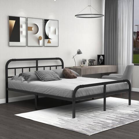 NNV 14 inch Metal Bed Frame, 3000 lbs Heavy Duty Support, Noise Free