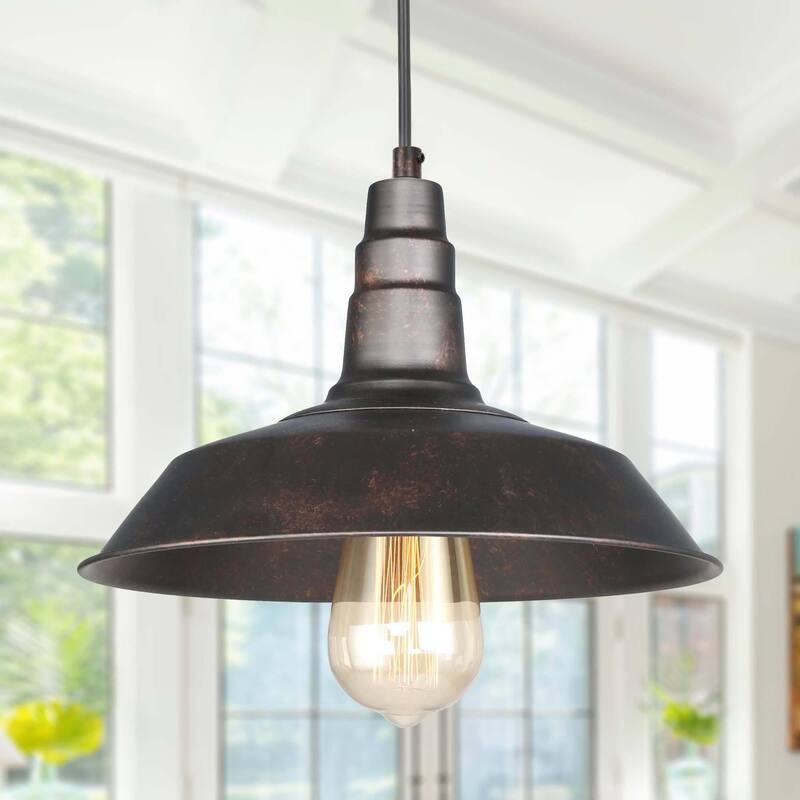 Farmhouse Industrial 1-Light Pendant Lights Pot Barn Lamps for Kitchen Island