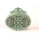 preview thumbnail 1 of 28, Decorative Pewter Mantel Clock Blue