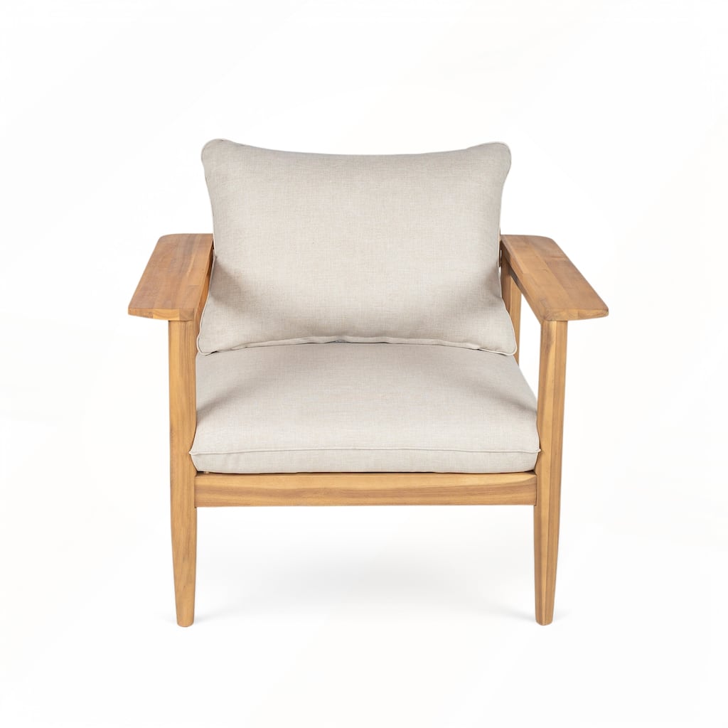 Outdoor Acacia Wood Lounge Chair