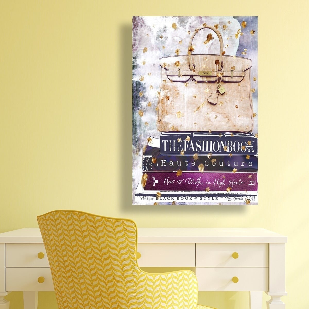 Oliver Gal 'Fashion A to Z' Fashion and Glam Wall Art Canvas Print - Purple,  Brown - On Sale - Bed Bath & Beyond - 11511595