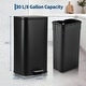 preview thumbnail 38 of 48, Fingerprint-Proof Commercial Trash Can, Stainless Steel, Soft-Close Lid, Foot Pedal, Indoor Recycling,for Kitchen/Office