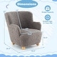 preview thumbnail 14 of 28, Costway Sherpa Kids Sofa with Solid Rubber Wood Legs for Boys & Girls - See Details