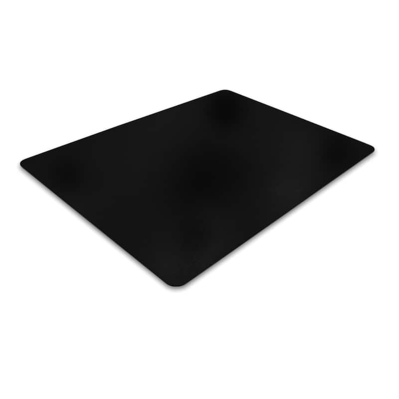 Advantagemat® Black Vinyl Rectangular Chair Mat for Hard Floor - 48" x 60"
