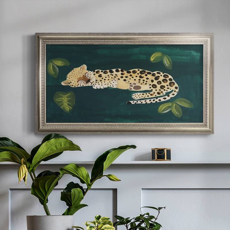 Lethargic Leopard II Premium Framed Canvas- Ready to Hang