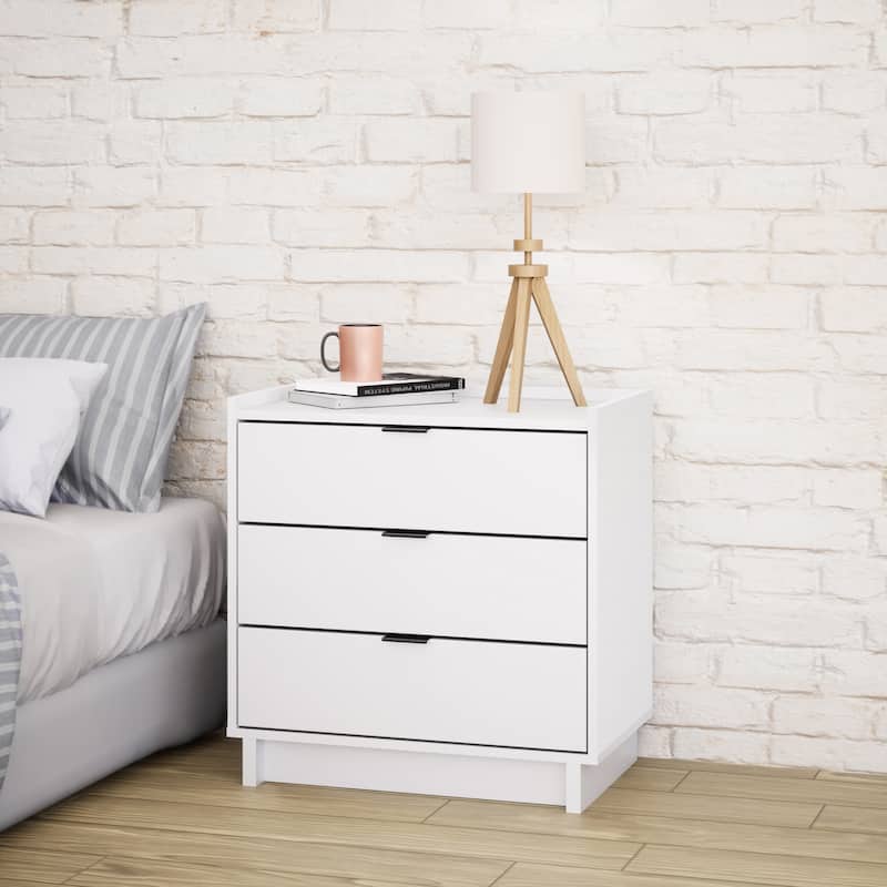 Prepac Simply Modern 3 Drawer 26.5" W Nightstand