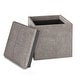 preview thumbnail 47 of 83, WYNDENHALL Townsend 17 inch Wide Contemporary Square Storage Ottoman