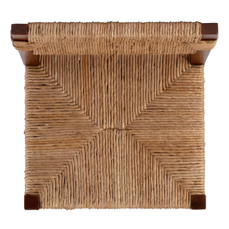 Valencia 25 in. Seat Height Woven Counter Stool with Back