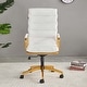 preview thumbnail 10 of 30, LUXMOD® Office Chair Faux Leather Gold Frame Adjustable and Swivel