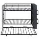 preview thumbnail 13 of 13, Minimalist Metal Bunk Bed with big bookshelf and Trundle, Twin, Black