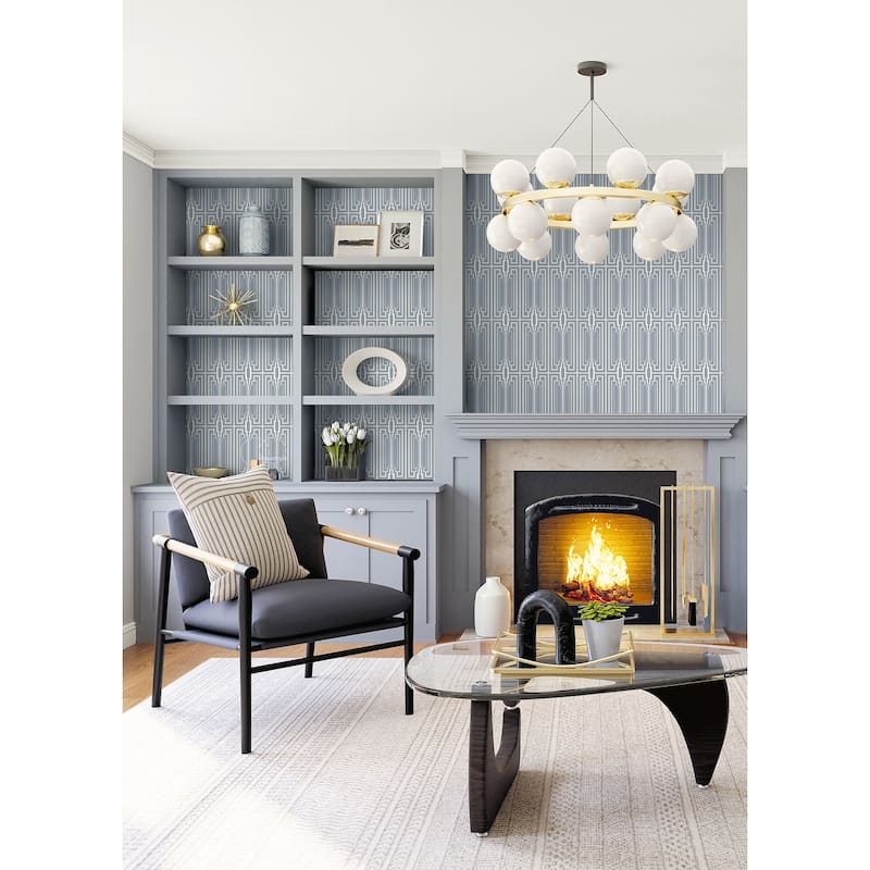 Seabrook Designs Manhattan Nonwoven Unpasted Wallpaper