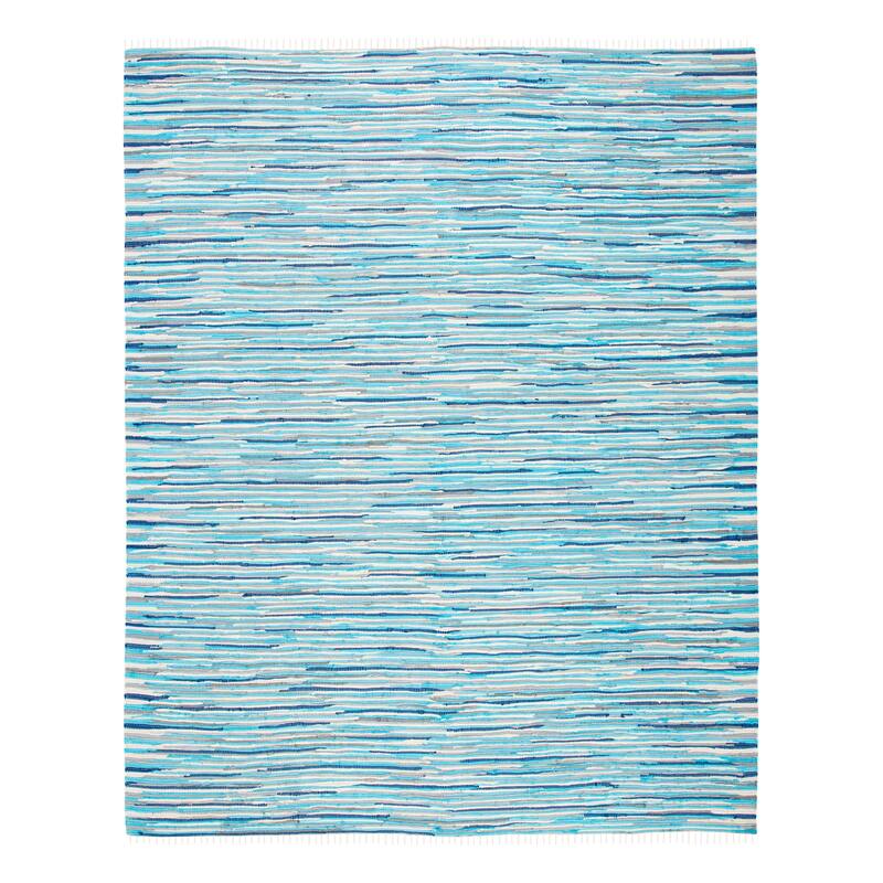 SAFAVIEH Handmade Rag Rug Nya Casual Stripe Cotton Rug