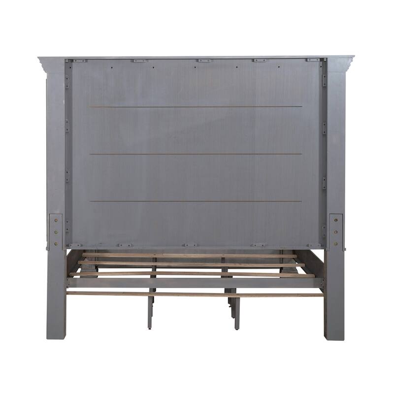Big Valley Graystone Panel Bed, Dresser & Mirror Set
