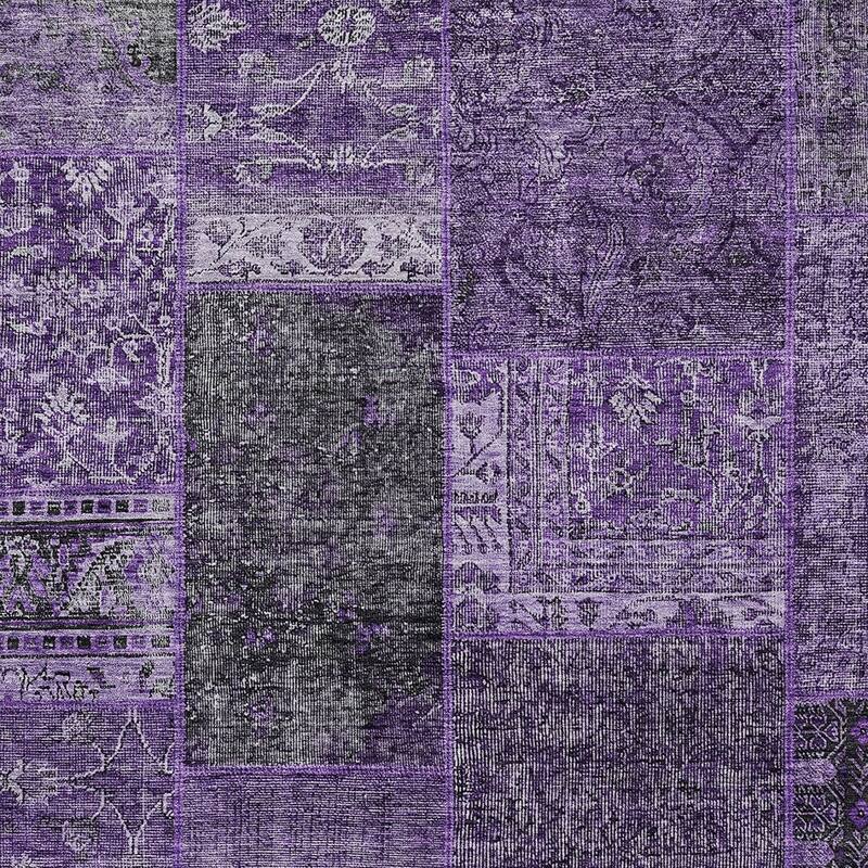 HomeRoots Patchwork Transitional Rectangle Outdoor Rug