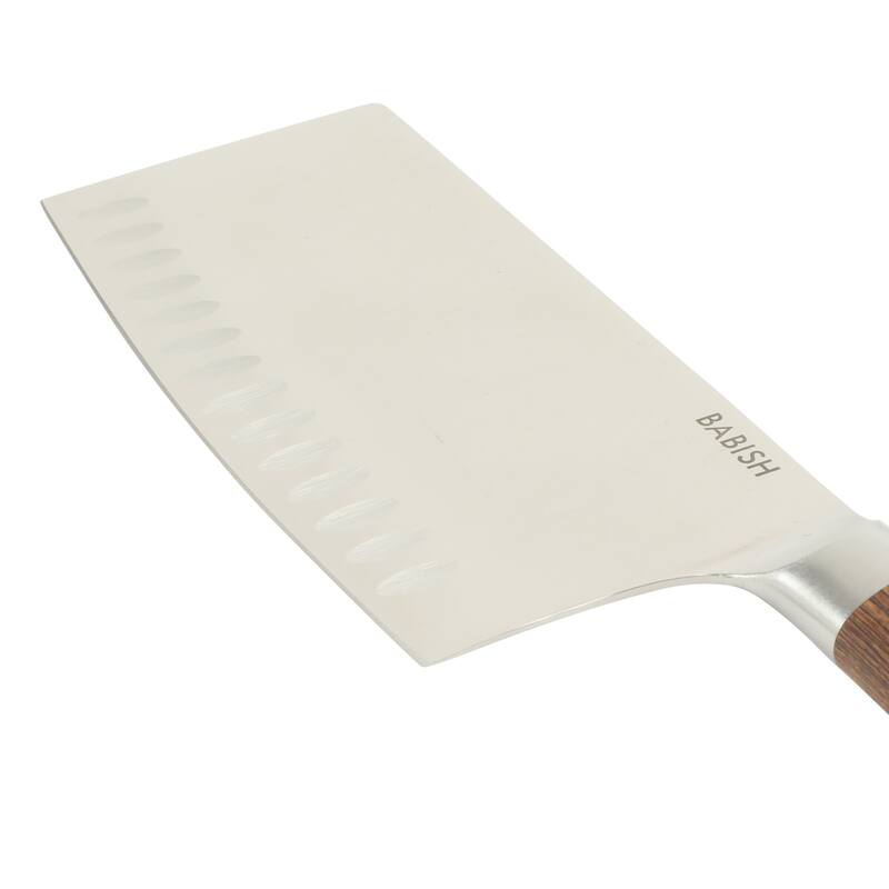 Babish High Carbon 1.4116 German Steel Full Tang 6.5-Inch Forged Cleaver Knife - for Heavy-Duty Chopping and Slicing