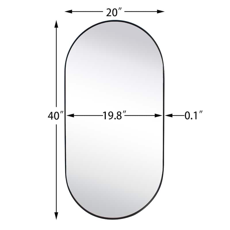 TEHOME Cristos Metal Wall Mirror