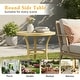 preview thumbnail 21 of 30, Metal Outdoor Round Side Table, Patio Coffee Bistro Table for Indoor Outdoor