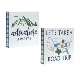 Adventure Sign (Set of 4) - Multi-Color - Bed Bath & Beyond - 36625410