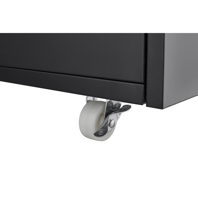 Printer Stand with Wheels, Mobile Filing Cabinet