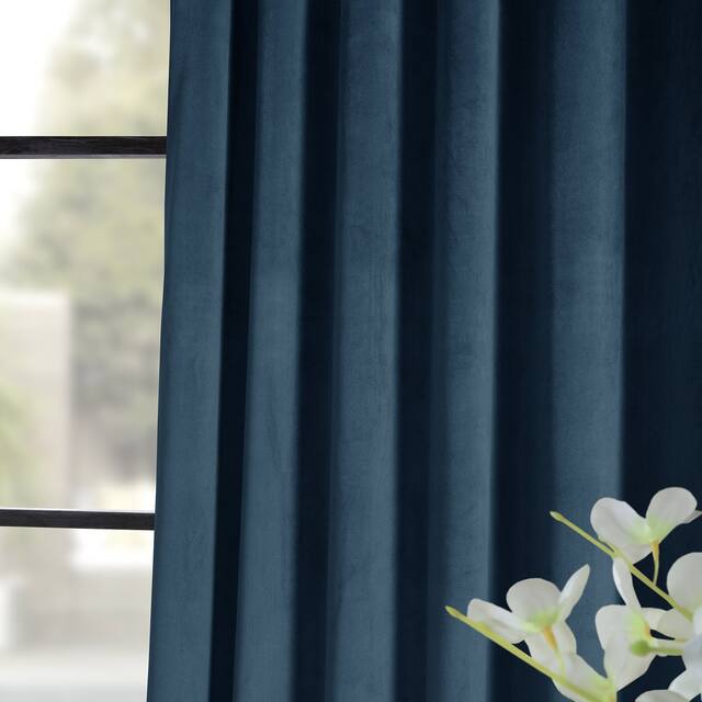 Exclusive Fabrics Signature Velvet Blackout Curtain (1 Panel)