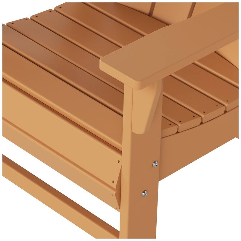 Polytrends Laguna Casual Upright Adirondack Chair (Set of 2)