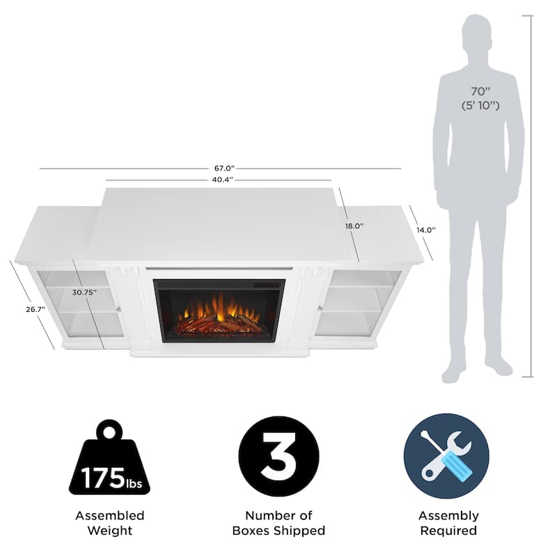 Calie 67" Electric Fireplace TV Stand by Real Flame