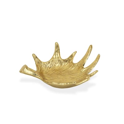 Gold Cast Iron Antler Table Decor