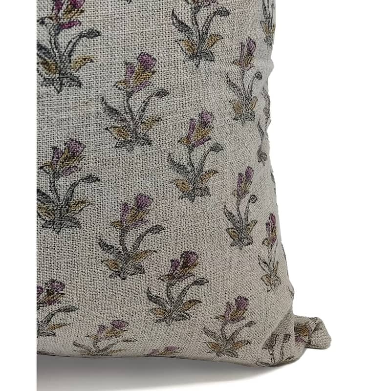 Fabdivine Linen Decorative Block print pillow Cover