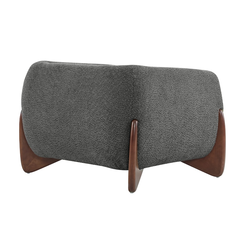 Tina Modern Upholstered Boucle Arm Club Chair by Christopher Knight Home