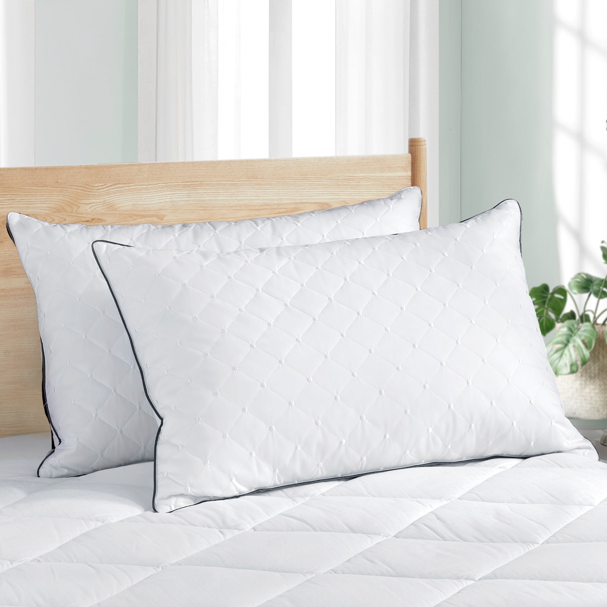 Memory Foam Pillow Feather Silk Ultra Soft Pilllows For Sleeping Luxury Quality