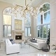 preview thumbnail 17 of 26, Modern Sputnik Chandelier Gold Glam K9 Crystal Chandelier Pendant Light