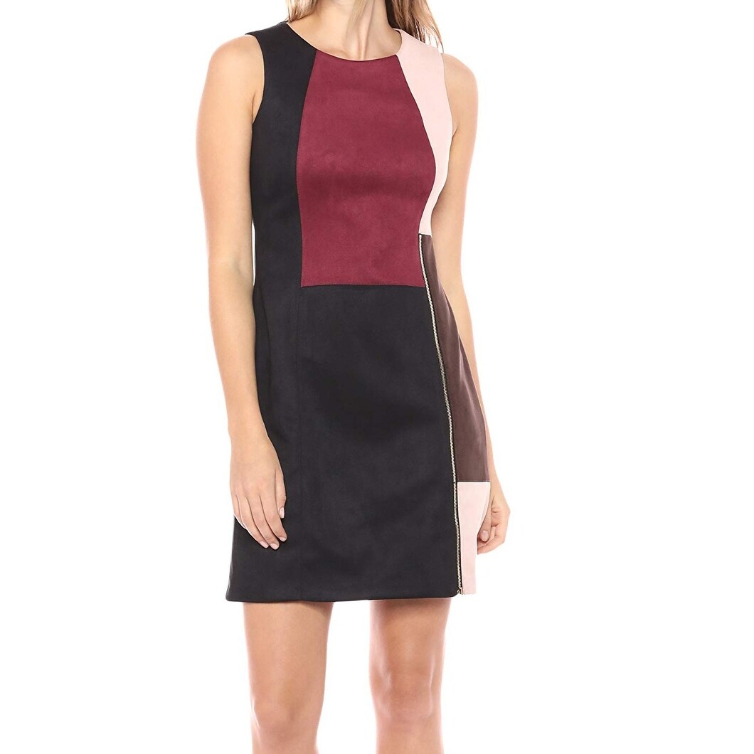 Shop Ivanka Trump Women S Red Black Size 12 Faux Suede Sheath Dress Overstock 28565112 Dresses on the red carpet, business insider, june 15, 2015 ivanka trump is advisor to the president. overstock com