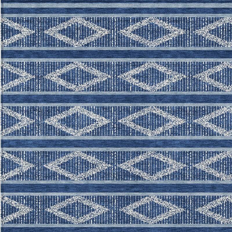 HomeRoots Geometric Transitional Rectangle Outdoor Rug