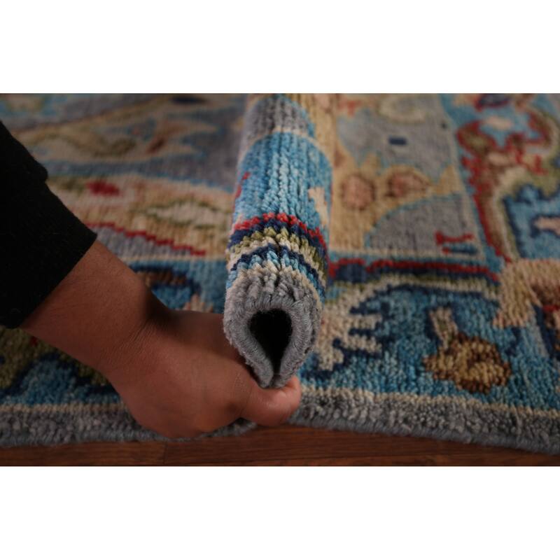 Oushak Indian Area Rug Handmade Wool Carpet - 8'1"x 9'7"
