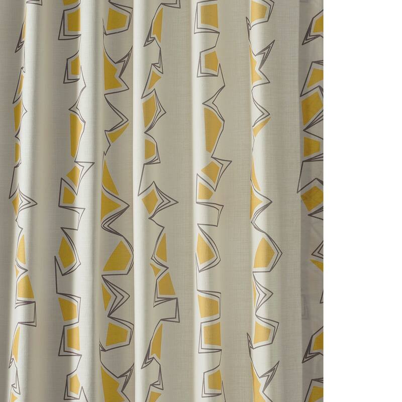 Exclusive Fabrics Textured Cotton Printed Curtains for Bedroom and Living room (1 Panel)