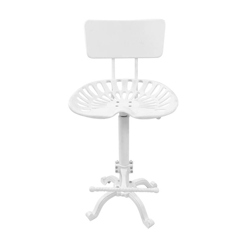 August Tractor Seat Stool w/ Back