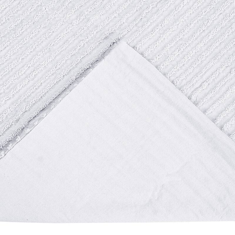 Better Trends Jullian Bold Stripes Design 100% Cotton Tufted Shams Machine Washable Tumble Dry