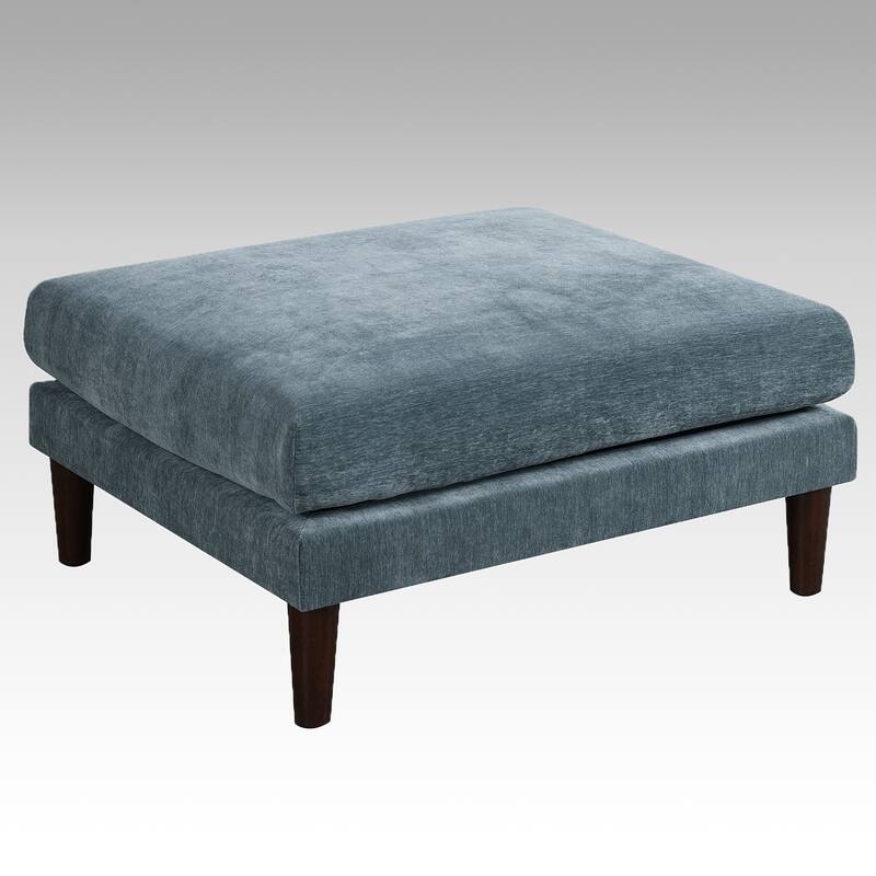 Rectangle Ottoman with Tapered Legs
