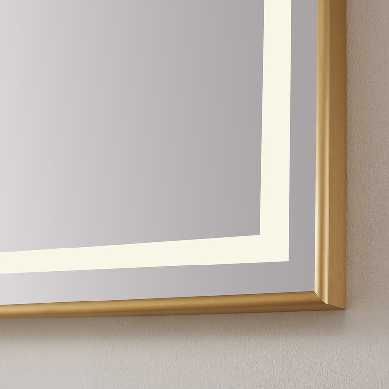 24" Rectangular LED Lighted Accent Bathroom/Vanity Wall Mirror - 24